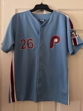Philadelphia Phillies Powder Blue Chase Utley #26 Promotional Jersey